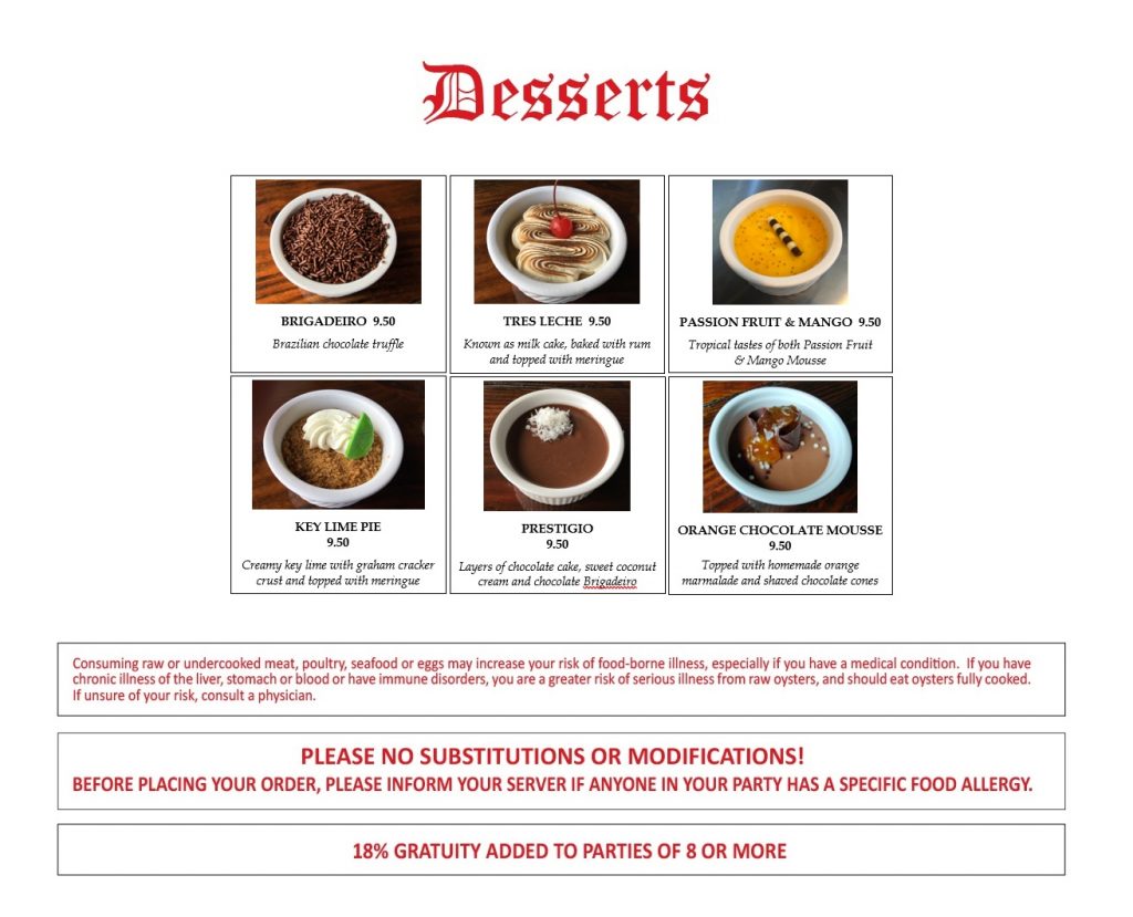 Desserts