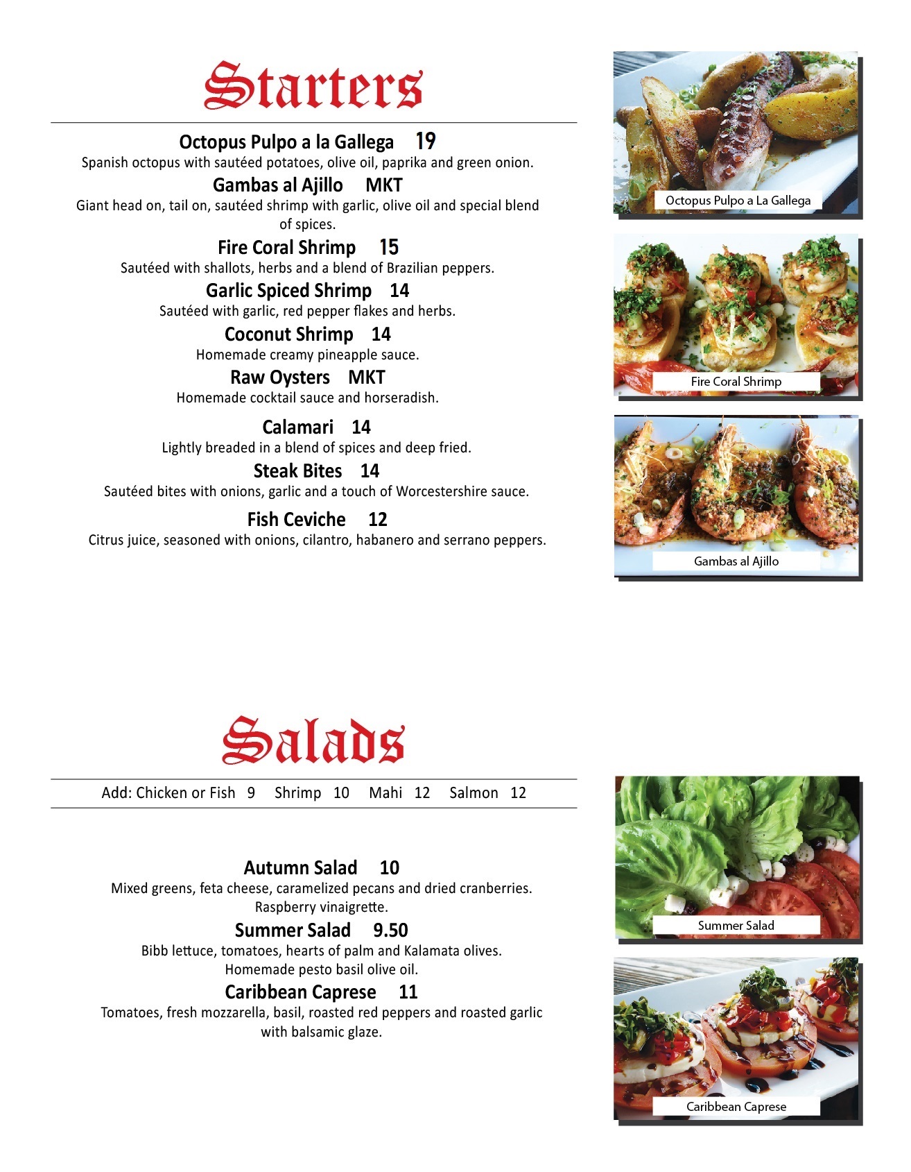 STARTER SALADS