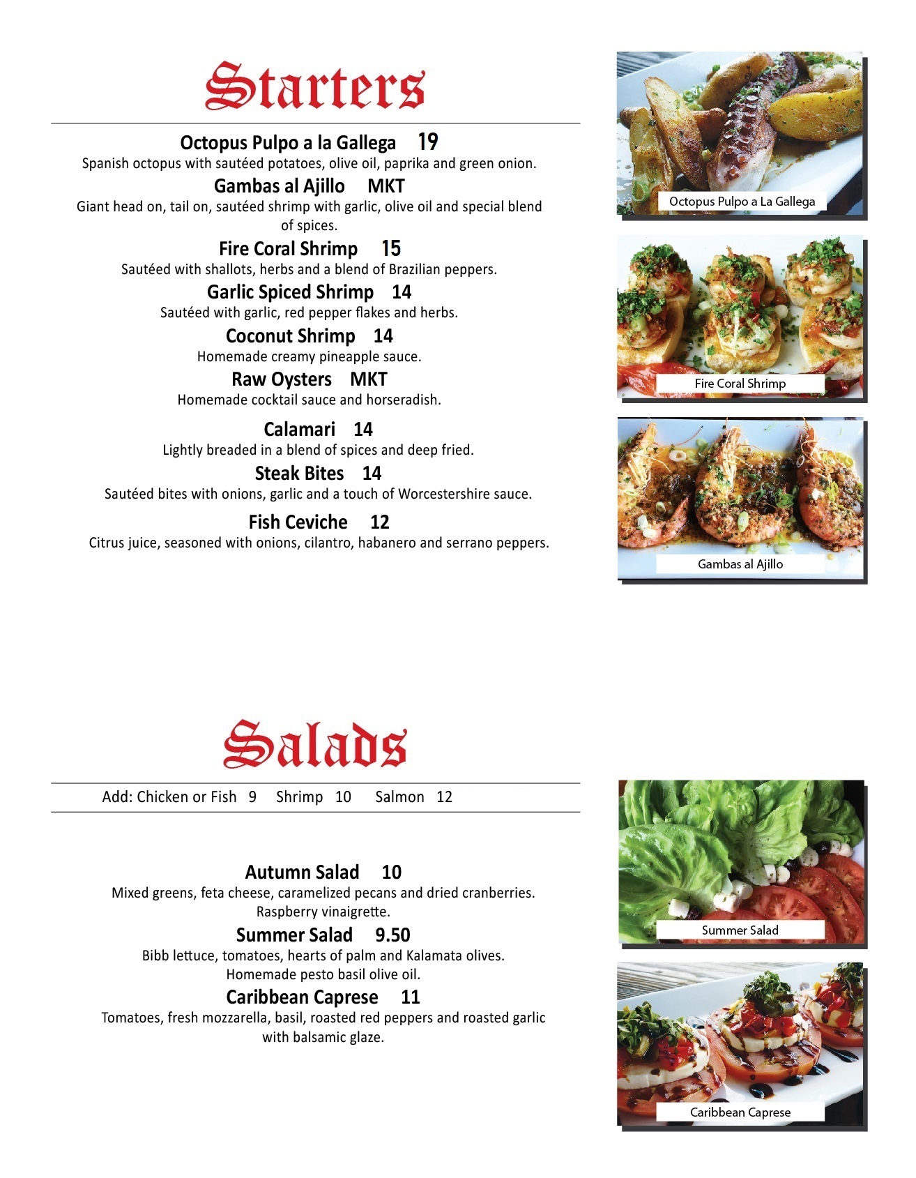 STARTER SALADS