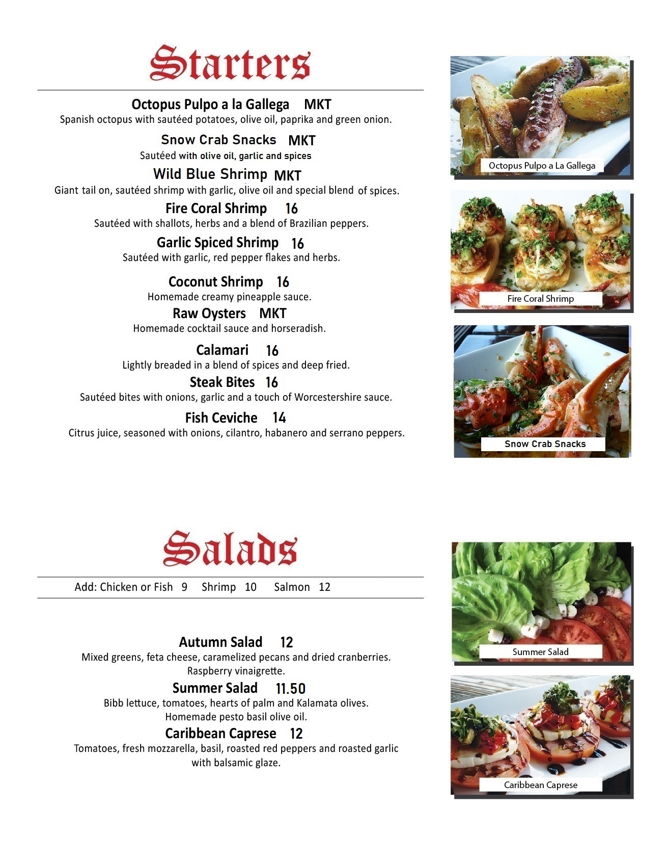 STARTER SALADS