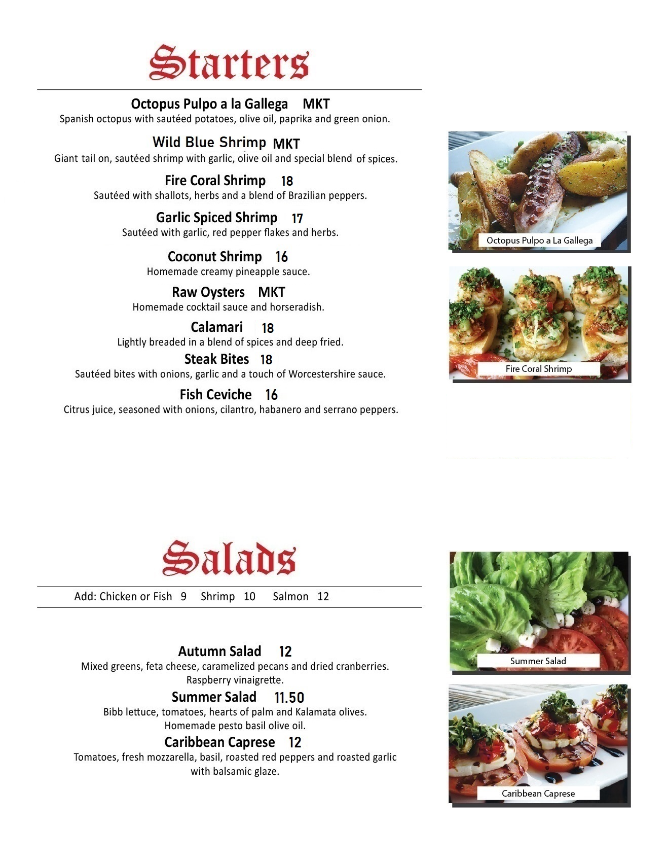STARTER SALADS