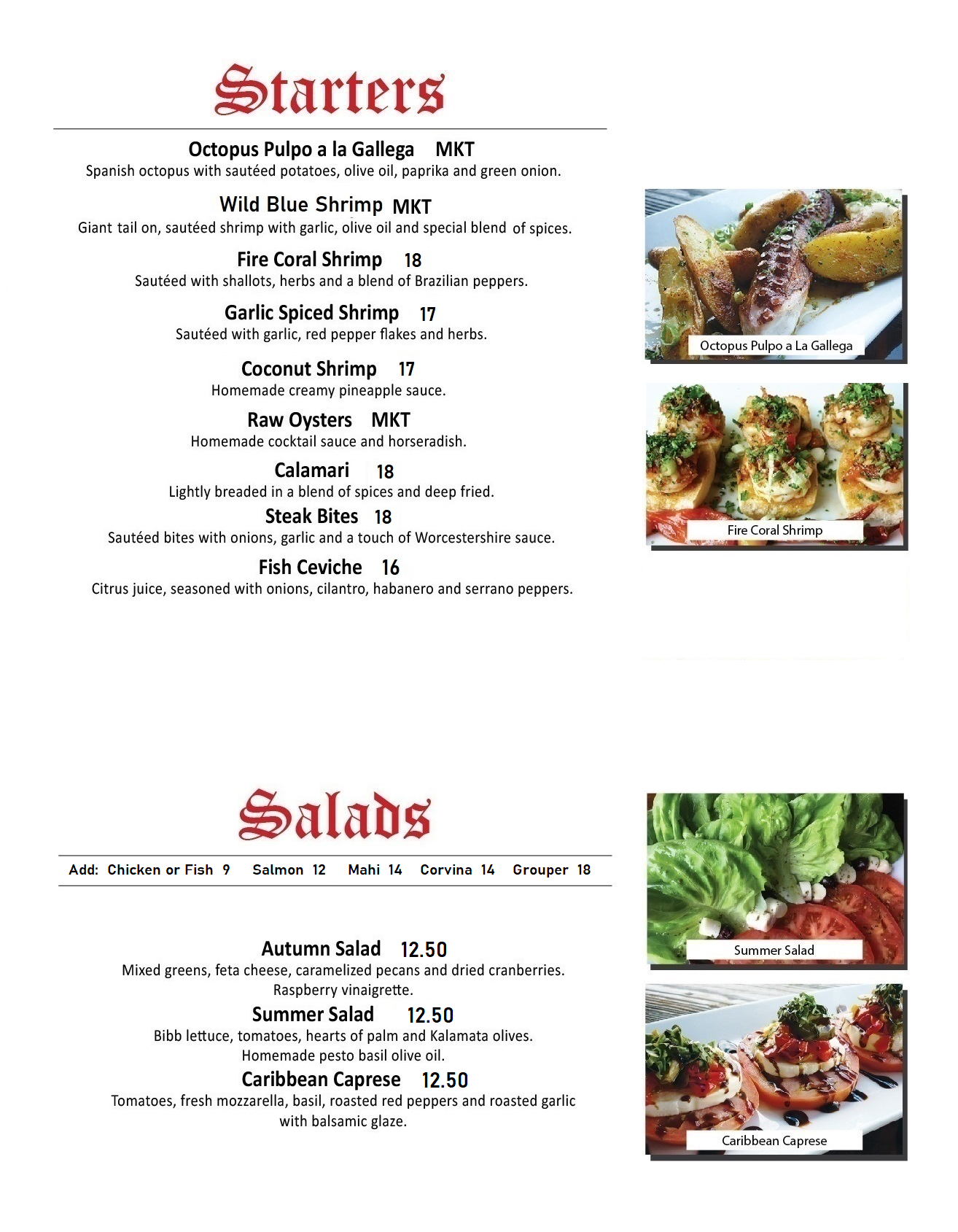 STARTER SALADS