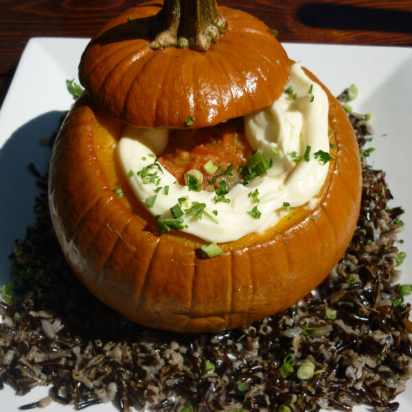 PUMPKIN SHRIMP (Camaraõ Na Moranga Com Catupiry)